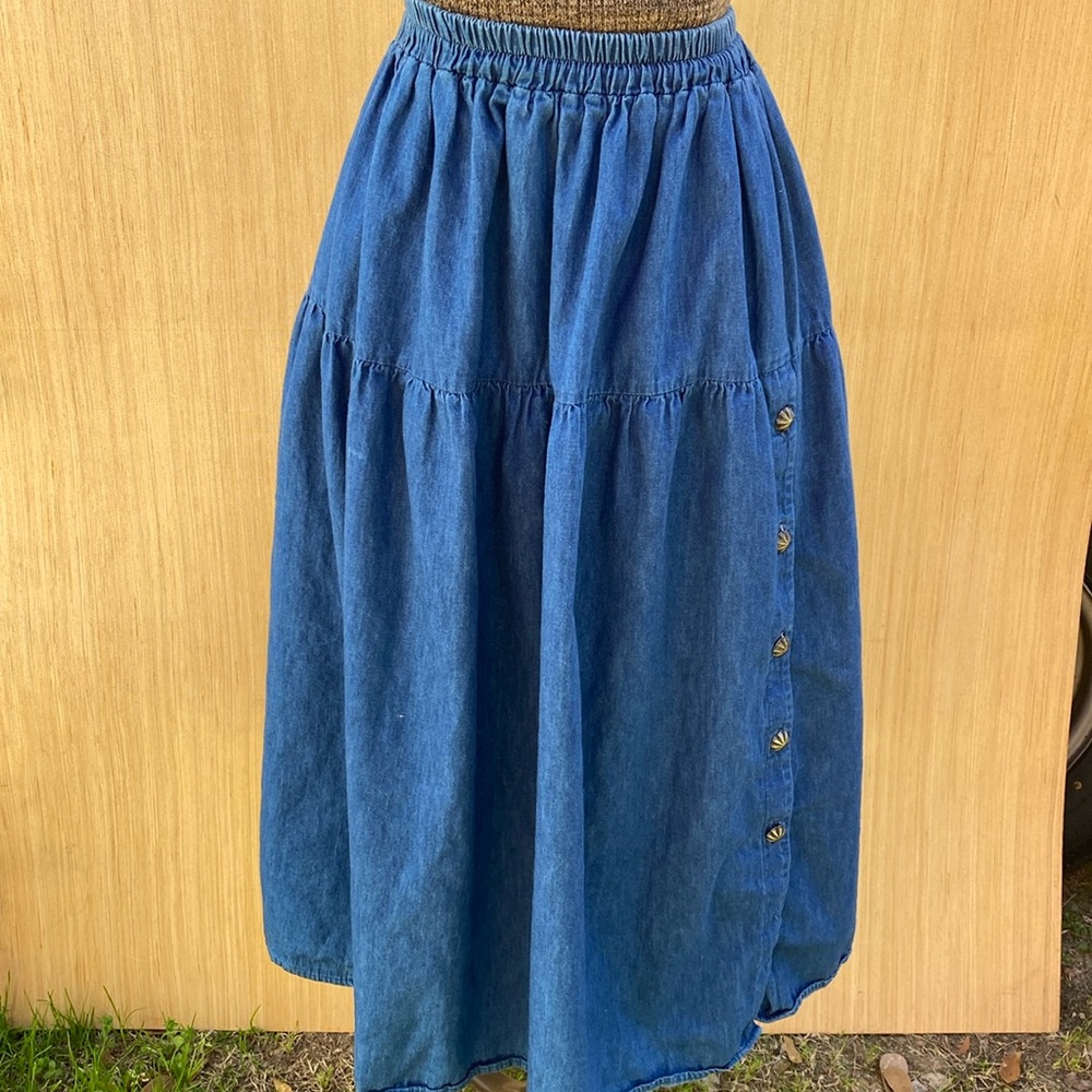 Vintage Denim Skirt Sz S